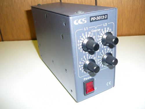 CCS PD-3012-2 DUAL CHANNEL LIGHT SOURCE POWER SUPPLY