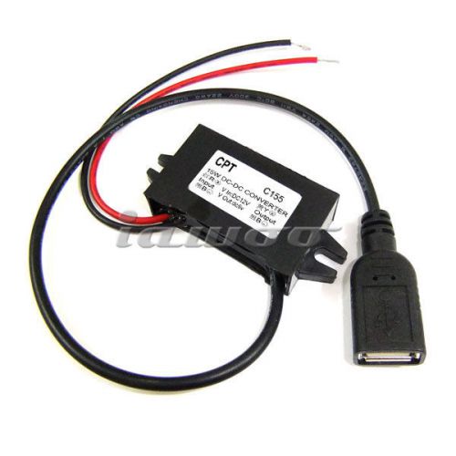 Water proof usb interface 12v dc converter car auto power supply dc 8-22v to 5v for sale