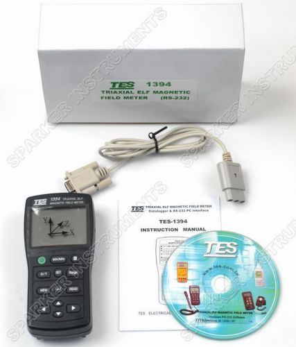 Emf tester gauss electromagnetic field meter w/rs-232 for sale