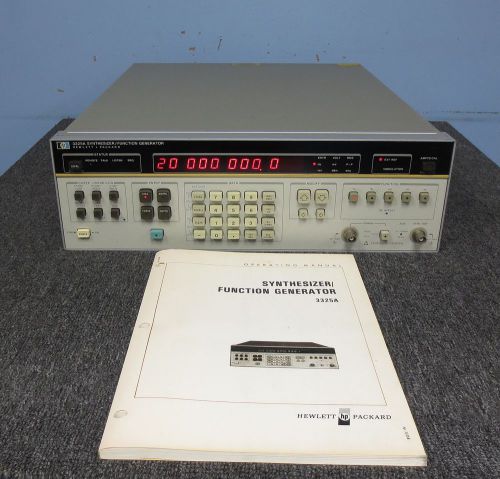 HP / Agilent 3325A Synthesizer / Function Generator w/Opt 001 ~TESTED~ *WARRANTY