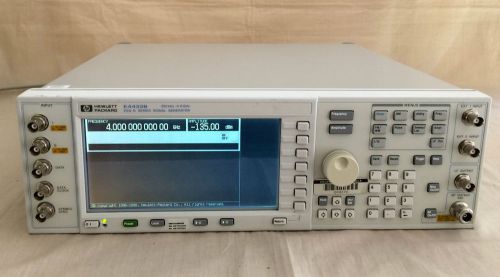 Hp / agilent e4433b 250khz- 4ghz esg-d series signal generator, opt un4, tested for sale