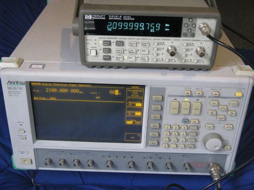 Anritsu MG3670C Digital Modulation Signal Generator Source 300kHz to 2.25GHz