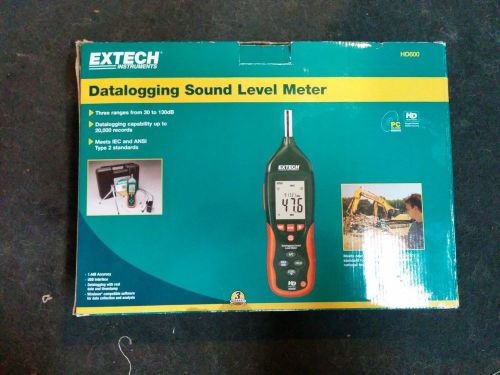 Extech hd600, data logging sound level meter w/ nist calibration for sale