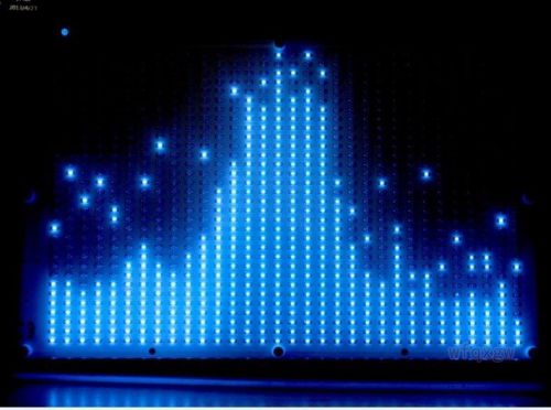 BIG BLUE 32*32 screen Audio LED Level Meter display Spectrum Analyzer for amp US
