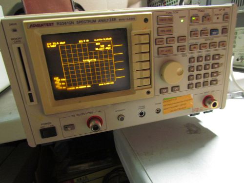 Advantest R3361CN Spectrum Analyzer 9 kHz to 2.6 GHz Tracking Generator 75 Ohms
