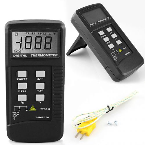 Digital Temperature Thermometer Meter K Type Temperature Meter DM6801A MC US-669