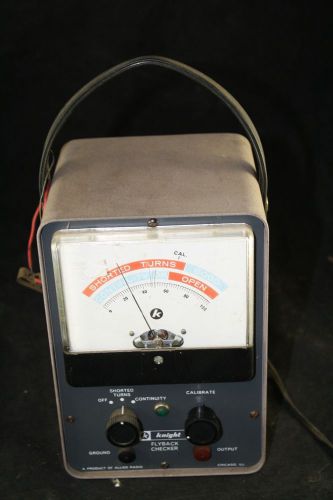 VINTAGE KNIGHT FLYBACK CHECKER TEST EQUIPMENT ALLIED RADIO TV TESTED WORKING