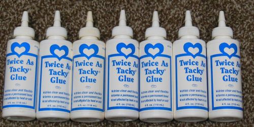 7 New TWICE AS TACKY GLUE 4-oz Craft/Crafting Glue