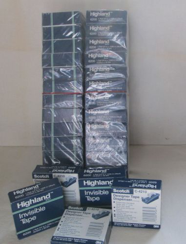 3M&#039;s  Highland Invisible Tape 6200-&#039; Scotch Tape&#039;  4 boxes