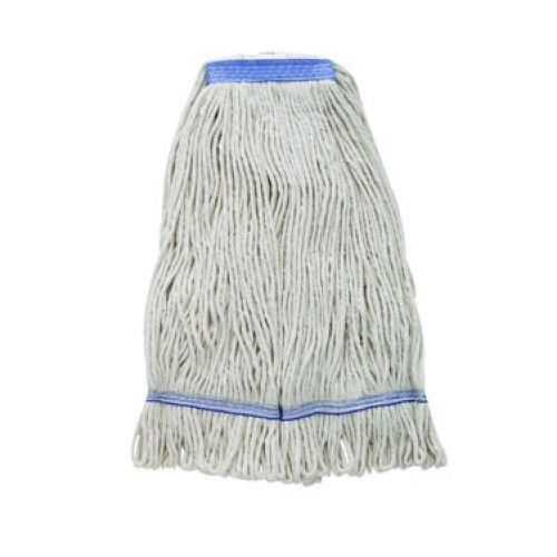 Winco MOPH-32W White Wet Mop Head With Loop End 32 oz.