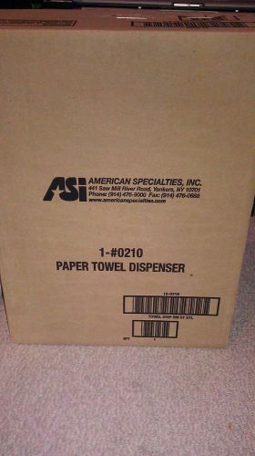 New! asi 0210 paper towel dispenser, surface mounted, stainless steel model 210 for sale