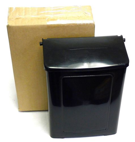 Impact 1103 safe use plastic sanitary napkin receptacle - black for sale