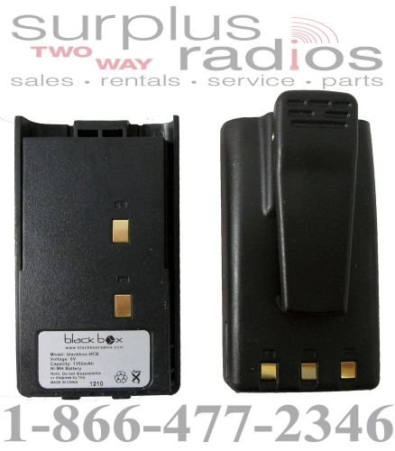 Blackbox standard radio oem high capacity ni-mh 1350mah battery with belt clip for sale