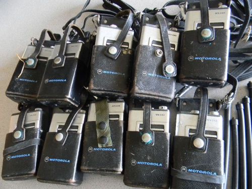 Motorola MX340 Handie-Talkie FM Radios Lot of (10)