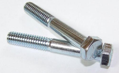 25 qty-nc gr5 hex head bolt 7/16-14x2-1/2 zp(5481) for sale