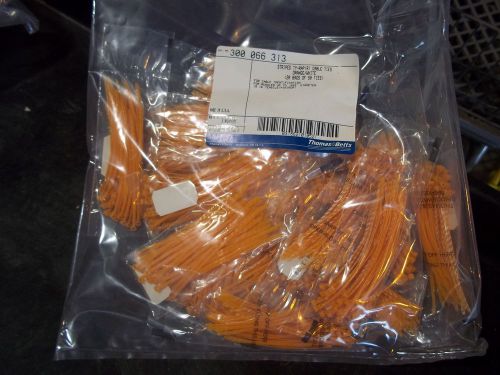 T&amp;B ID Ty-Rap  Cable Tie 3-3/8&#034; Long - Orange with WHITE   strips - bag of 1000