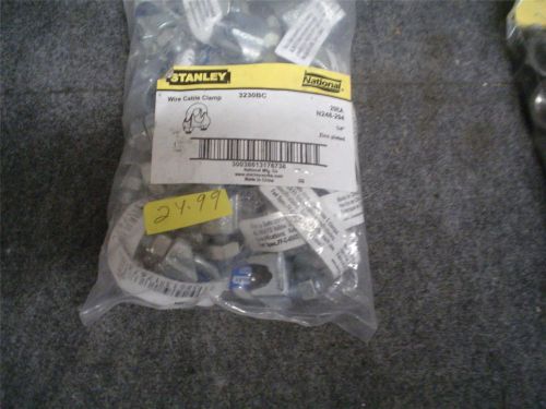 Stanley national wire cable clamp 3230bc qty:20 n248-294 1/4&#034; zinc plated for sale