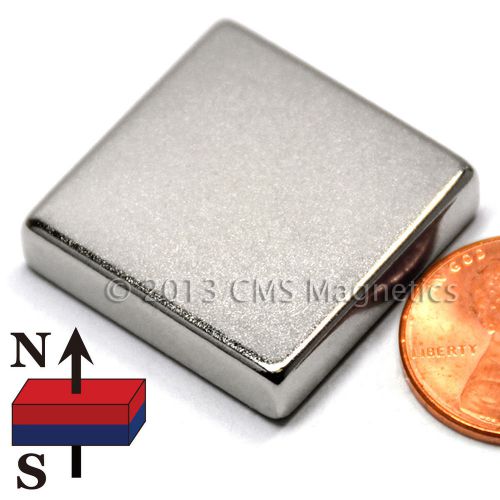 Neodymium Magnet N50 1&#034;x1&#034;x1/4&#034; NdFeB Rare Earth Magnets 200 PC