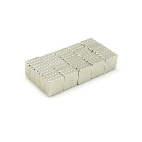 50pcs 5/16&#034; x 5/16&#034; x 5/64&#034; Blocks 8x8x2mm Neodymium Magnets Fridge Craft N35