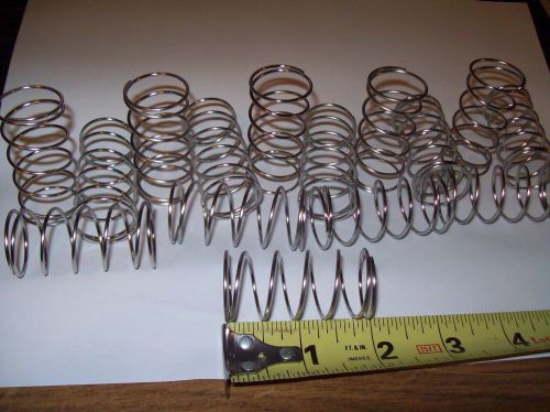 Stainless compression spring lot 15 pcs. electropolished finish for sale