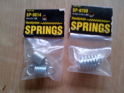 HANDYMAN SPRINGS - TWO 3/4 X 2 X .105 and ONE 11/16 x 1-1/4 x .091