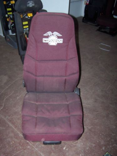 NEW AMERICAN LAFRANCE HIGH BACK FIRE TRUCK SEAT W/ ELECTRIC SEAT TRACK