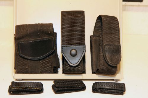 Gould &amp; Goodrich Assorted No-Crush Black Ballistic Nylon Belt Pouches