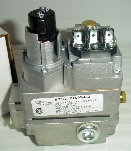 Emerson 3/4&#034;x3/4&#034; universal gas valve 24v side outlets tapped &amp;plugged 36c03-433 for sale
