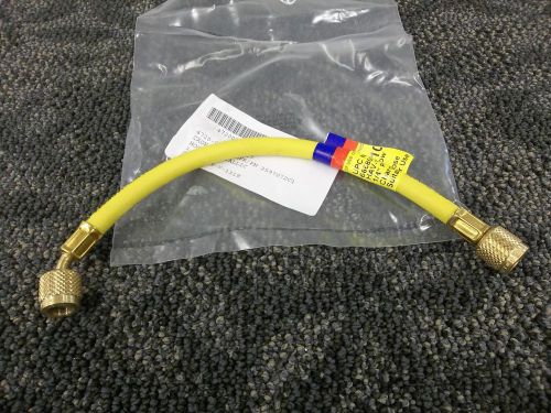 Yellow jacket plus ii charging line hose 1/4&#034; ac refrigerant 12&#034; 134a 21012 new for sale