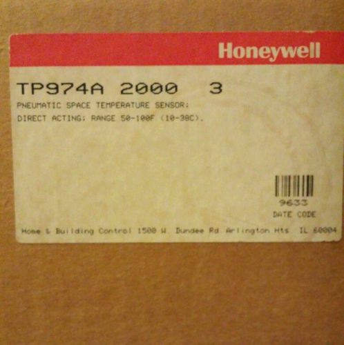 Honeywell TP974A 2000 3 Pneumatic Temperature Sensor *NIB
