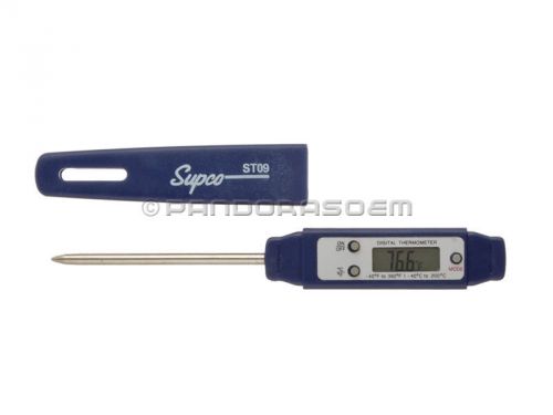 Supco ST09 Digital Pocket Thermometer, 2-1/2&#034; Stem, -40 to 392 Degree F New!