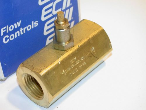 UP TO 5 NEW ECII ENGINEERED CONTROLS BRASS FLUID CONTROL NEEDLE FLOW VALVE N500B