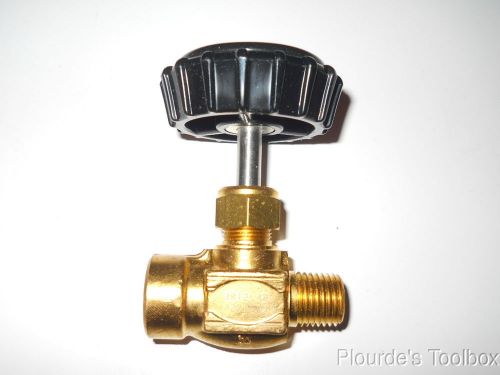 Used hoke 1/4&#034; male x 1/4&#034; female npt brass needle valve, 3812l4b for sale
