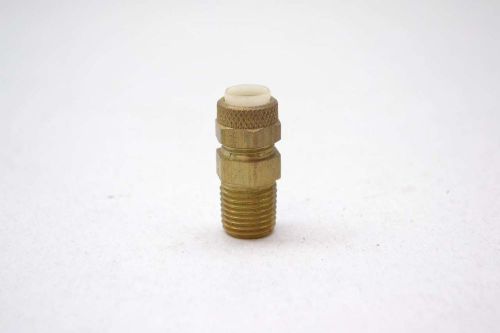 NEW1/4IN HOSE ID X 1/4IN NPT BRASS MALE STRAIGHT FITTING D430372