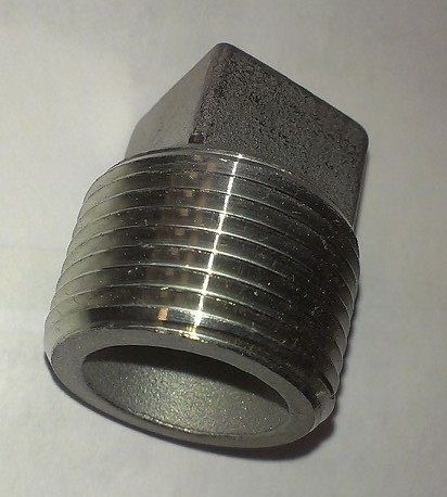 HyPro 7SP114 - 1-1/4&#034;MNPT Stainless Steel Square Head Plug
