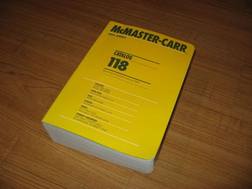 McMaster Carr industrial supply catalog #118