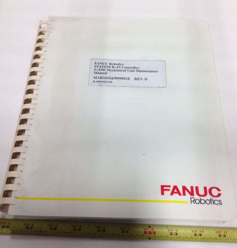 Fanuc r-j3 s-430i maintenance manual b-80935en/04 marm3s43009801e rev.d for sale
