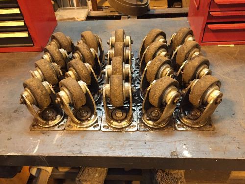 20 rwm industrial casters 5 1/2 inches tall 4.5 x 4&#034; base (5 sets) for sale