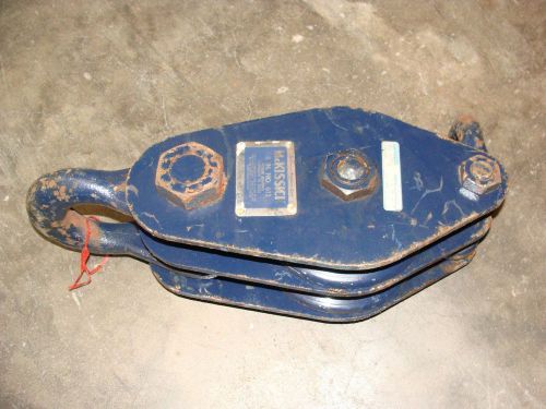 Mckissick construction block  #612 - 6&#034; double pulley - 10 ton capacity for sale