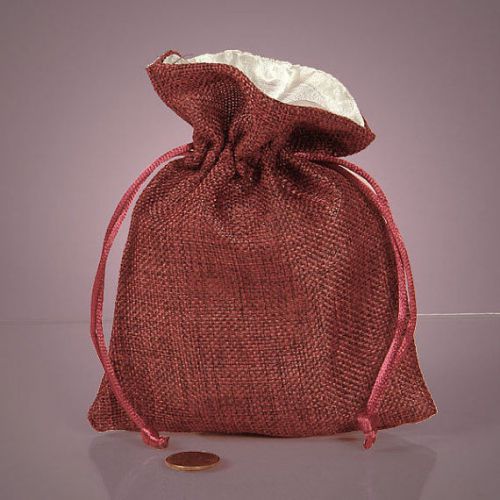 Faux Linen Bags- 4 in a pack- Elegant and Unique- Measurements: 4 3/4 x 6 5/16&#034;-