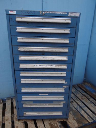 LYON MSS II SAFETYLINK BLUE 12 DRAWER TOOL CABINET BOX STORAGE MECHANIC CHEST