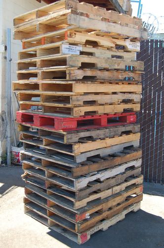 20 Wooden Forklift Truck Pallet 48x40 WOOD Pallets 4-way ~Los Angeles-CaLiFornia