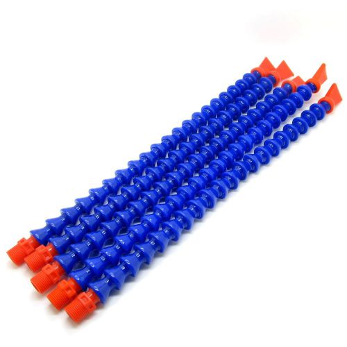 5pcs blue 3/8pt flexible flat nozzle water oil coolant pipe (length: 40cm) for sale