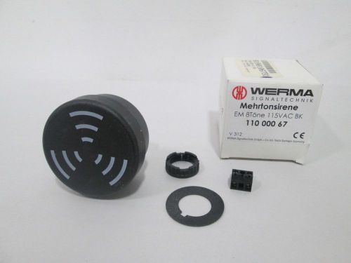 NEW WERMA 110 000 67 WASHDOWN HORN SIREN 115V-AC SAFETY AND SECURITY D284868