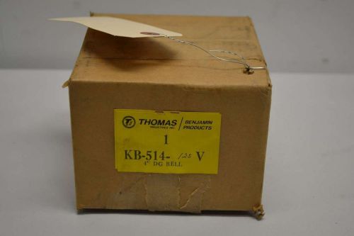 NEW THOMAS KB-514 AUDIBELL 4IN BUZZER BELL ALARM 125V-DC D395588
