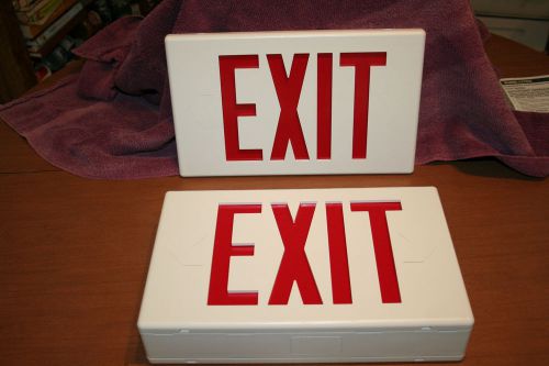Sure-Lites CCX20RWH Contractors Choice Exit Sign N.I.B.