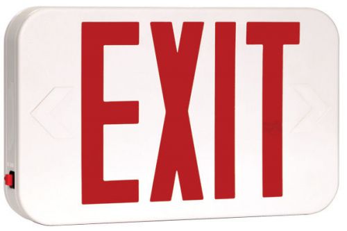 ABS Thermoplastic Red White Battery Backup Universal Exit Sign