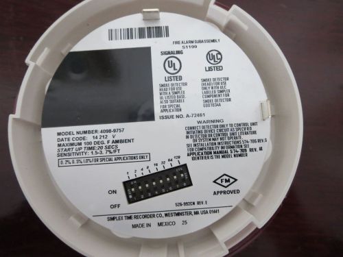 NEW LOT OF 30 UNITS SIMPLEX 4098-9757 ADDRES. SMOKE DETECTOR(2+ LOTS IN STOCK)