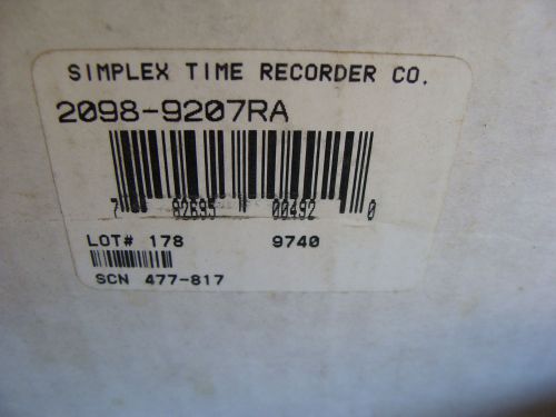 NIB Simplex Long Range Beam Smoke Detector 2098-9207RA NEW !