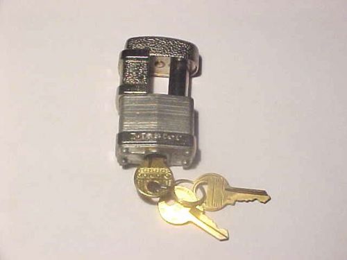 Master lock 37 shrouded padlock, ( 3 ) keys for sale